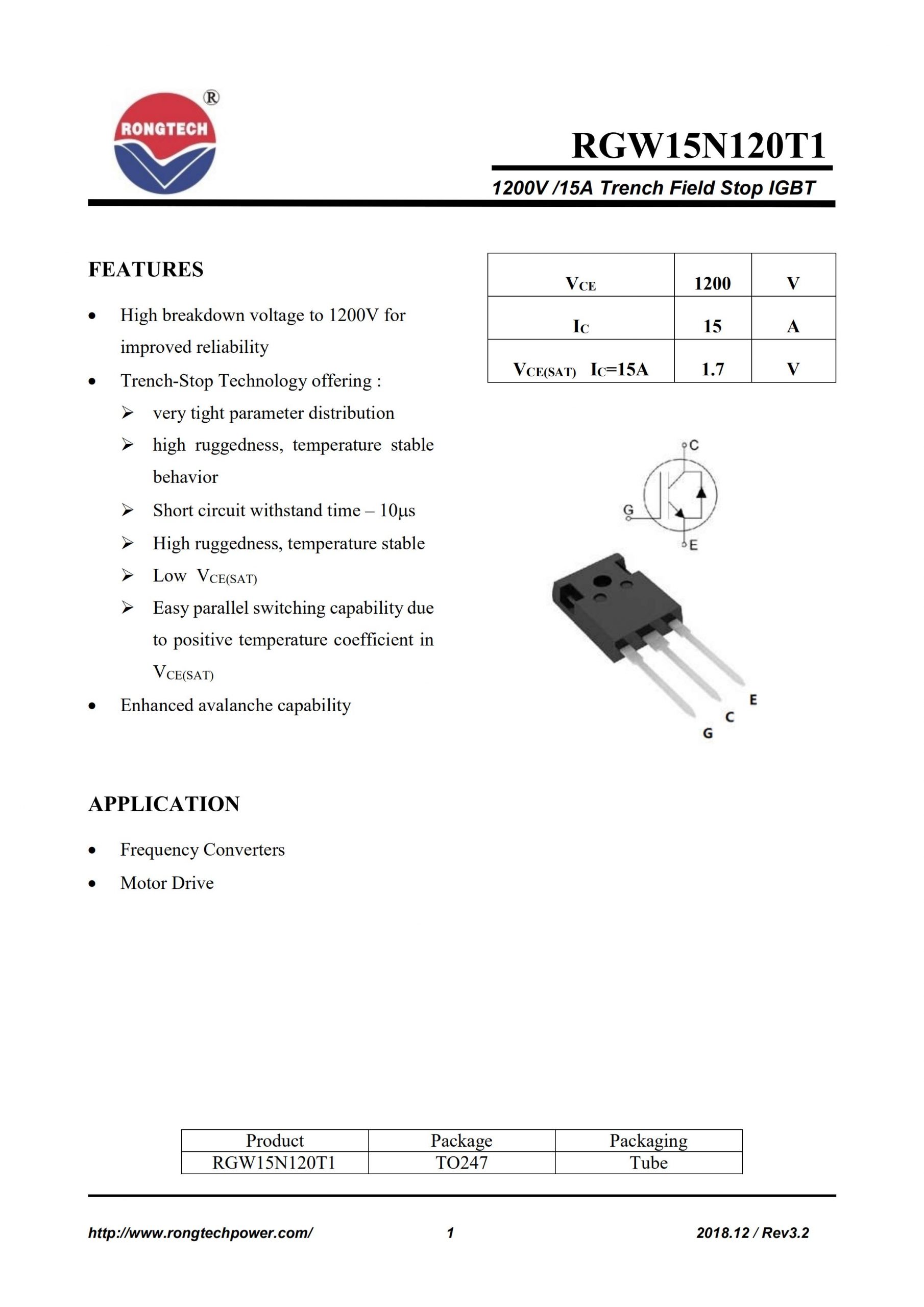 RGW40N120T1B-rongtechsemi
