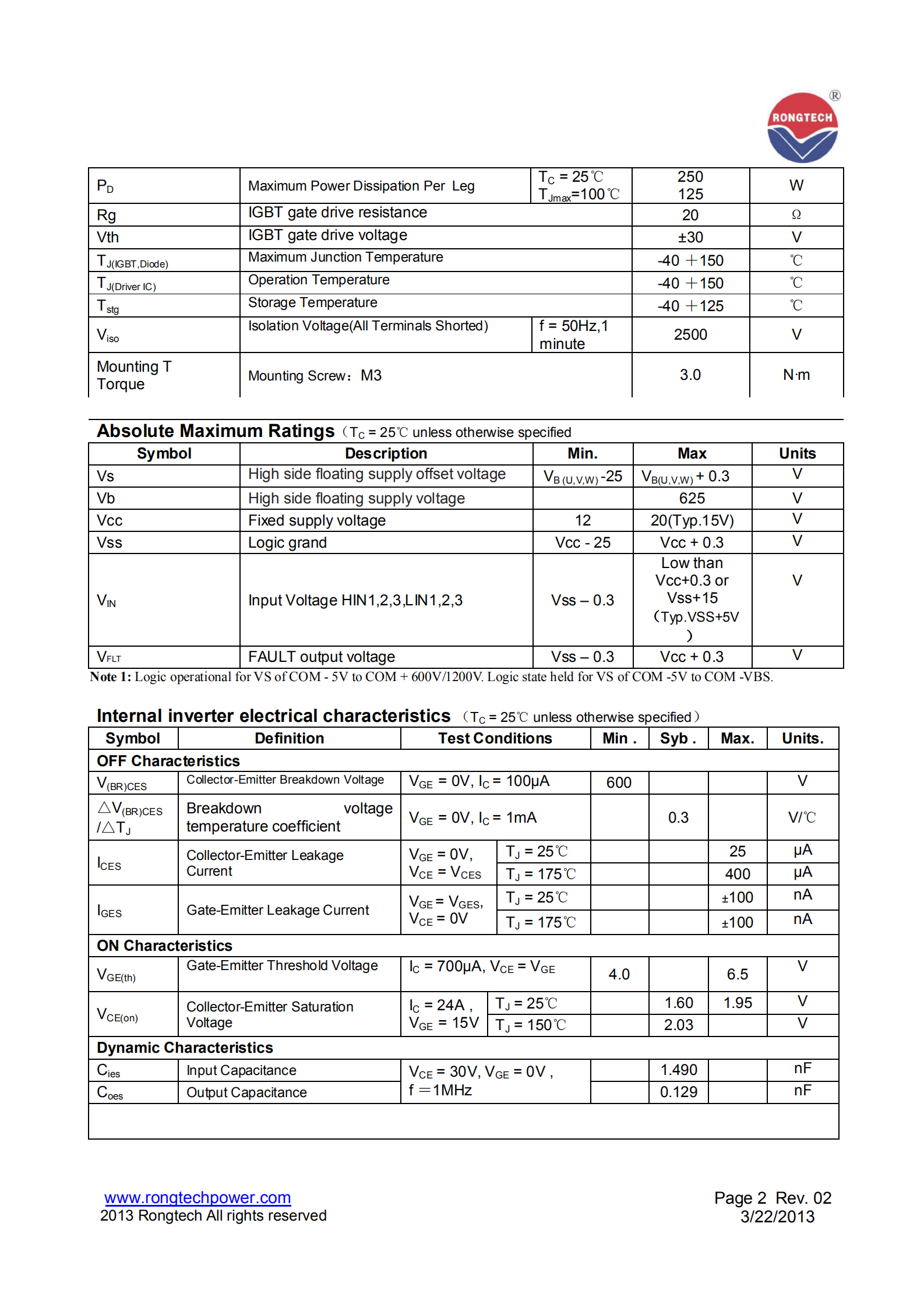RT30IP60A7E-rongtechsemi