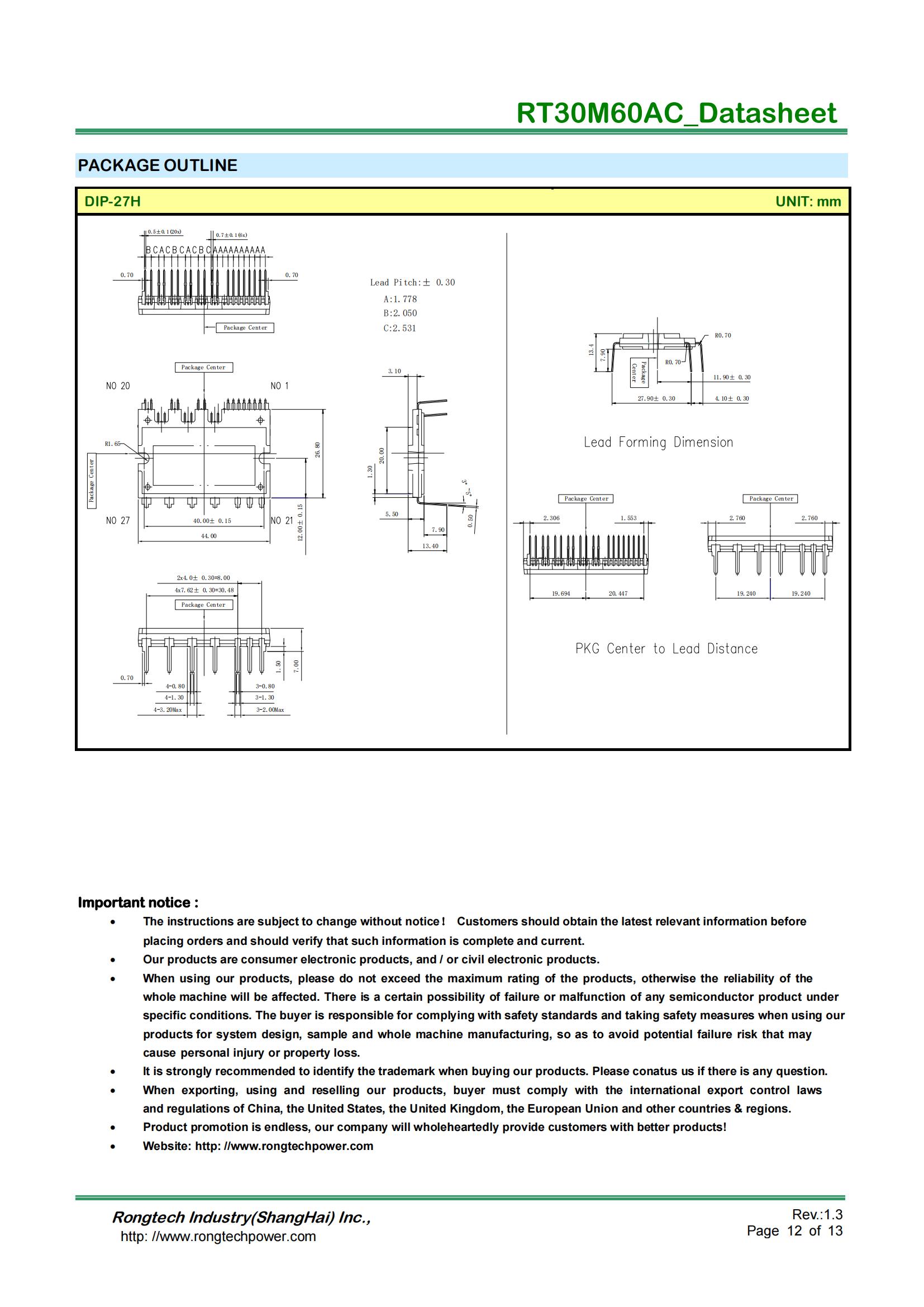 RT30M60AC-rongtechsemi