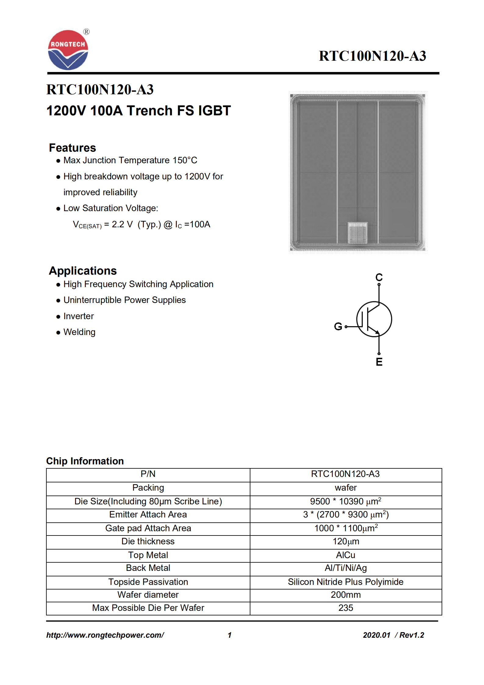 RTC100N120-A3-rongtechsemi