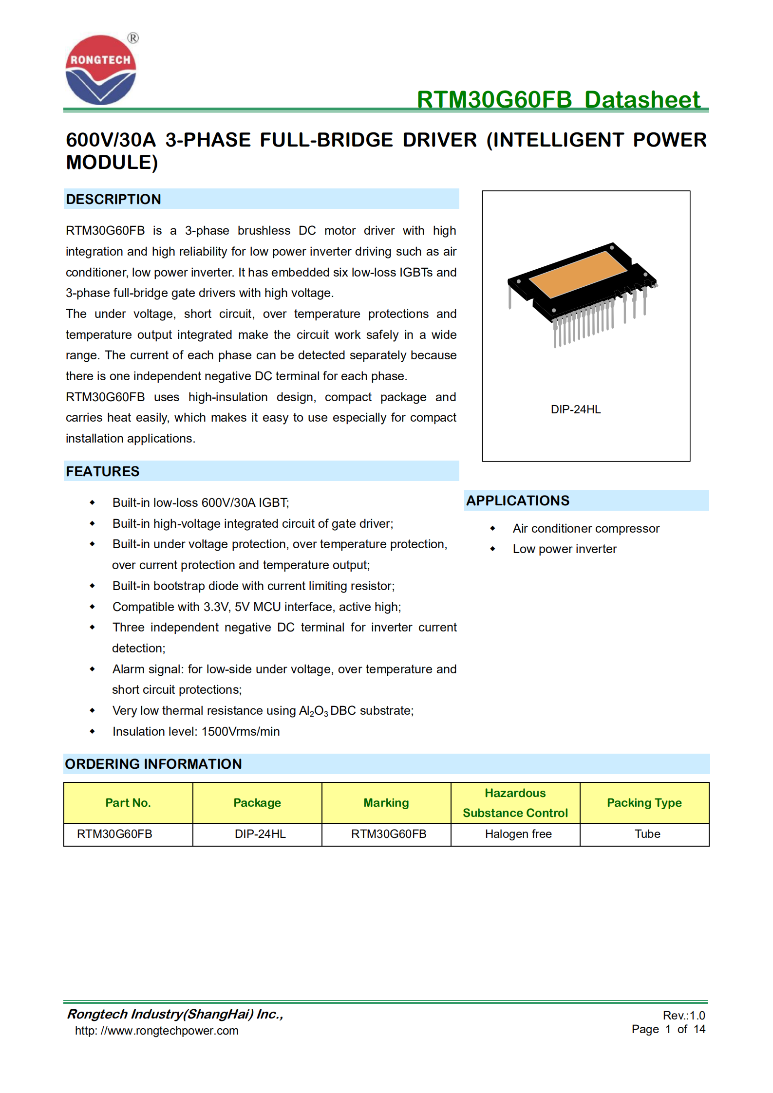 RTM30G60FB-rongtechsemi