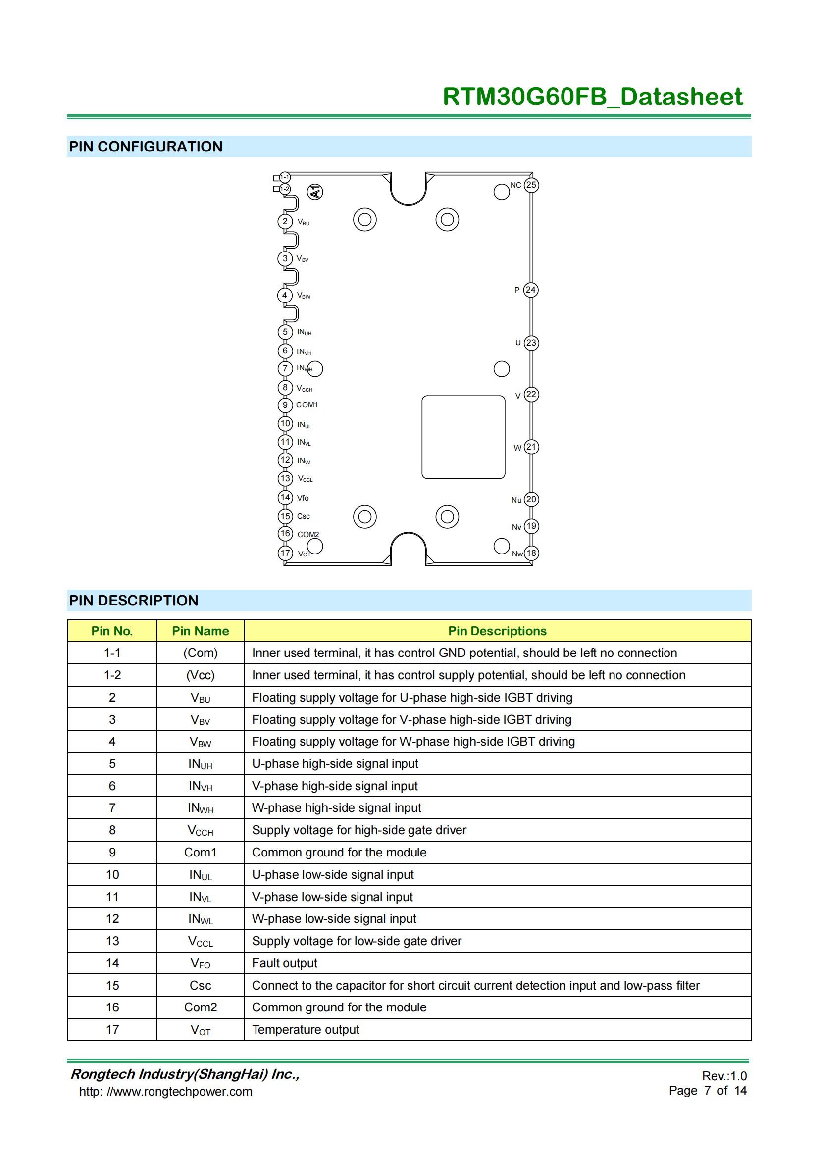 RTM30G60FB-rongtechsemi
