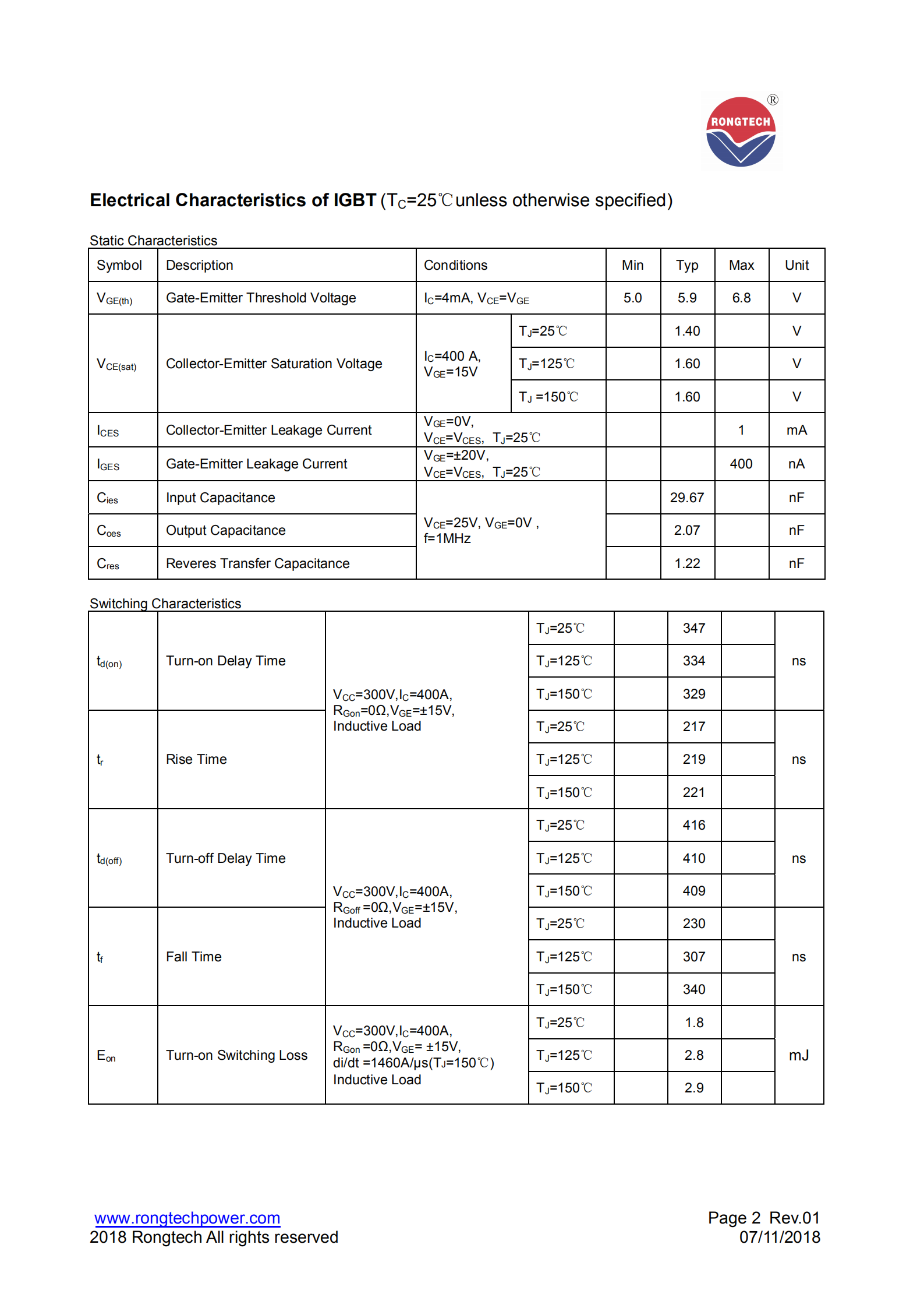 RTM400FF75A8H-rongtechsemi