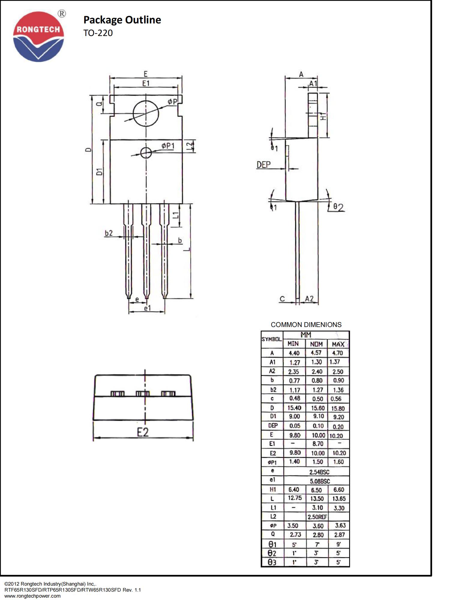 RTF_P_W65R130SFD-rongtechsemi
