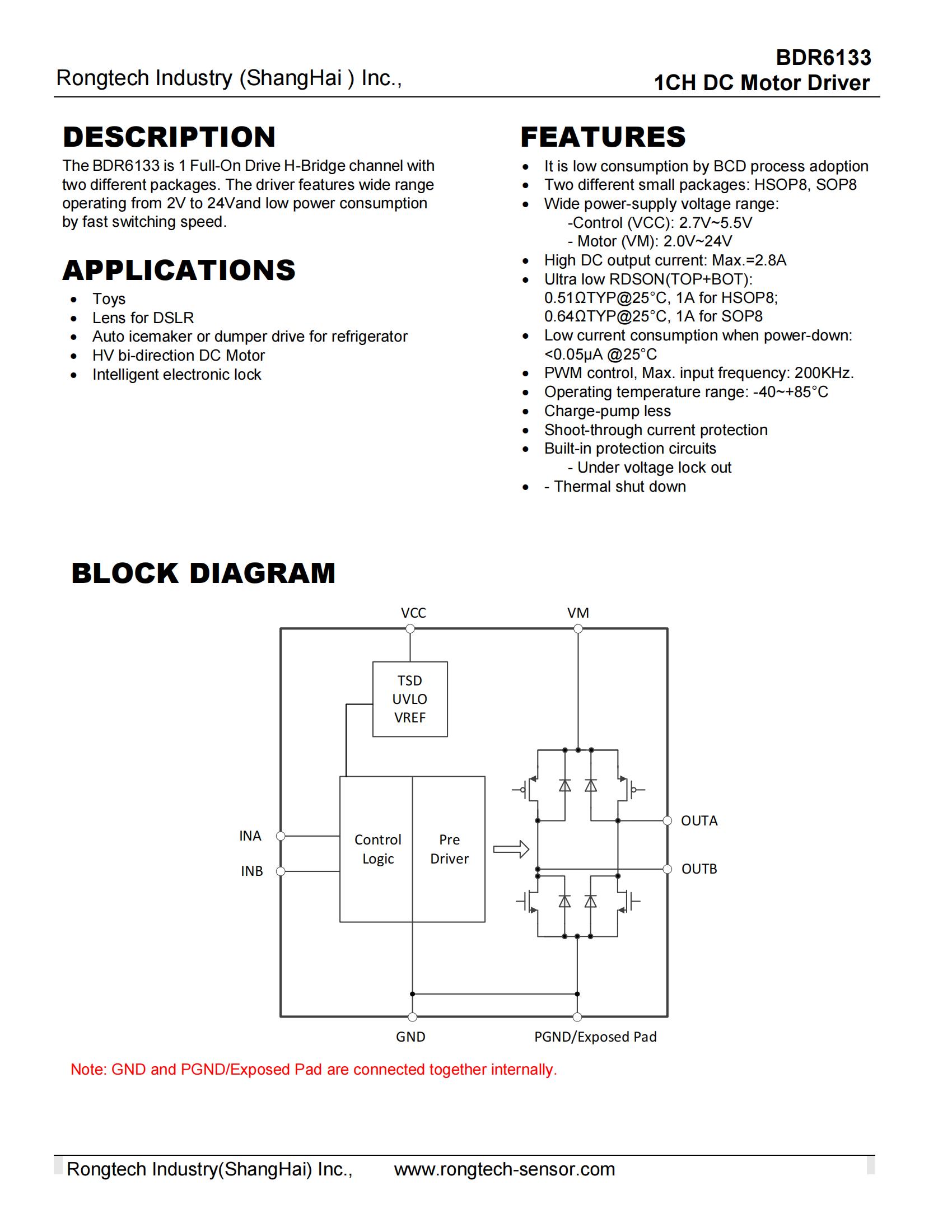 BDR6133-rongtechsemi