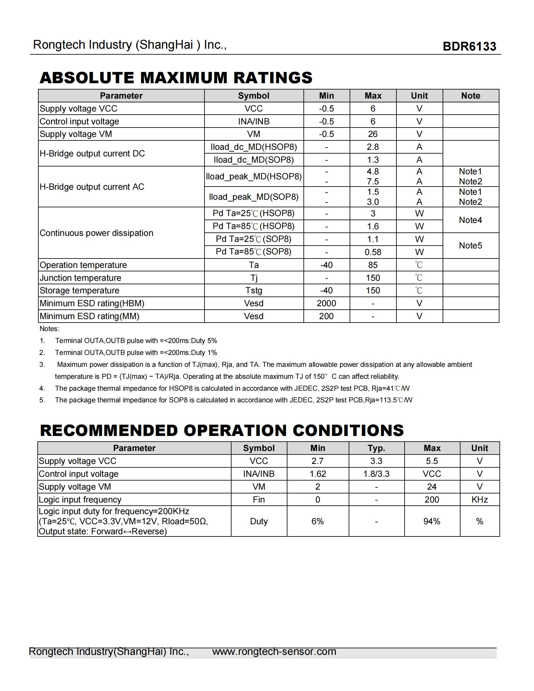BDR6133-rongtechsemi