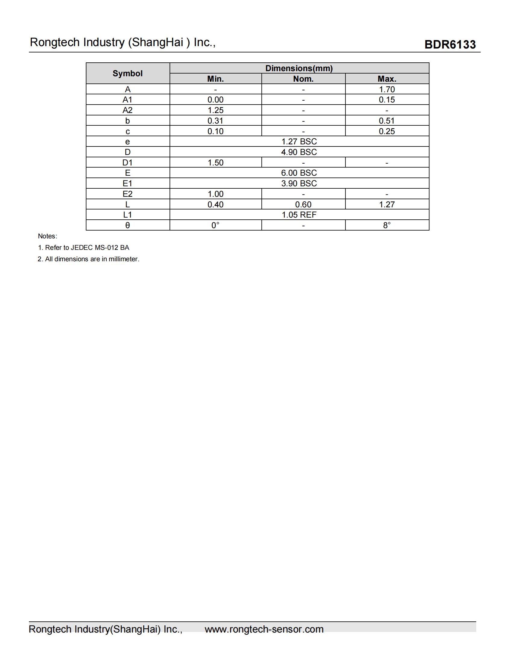 BDR6133-rongtechsemi