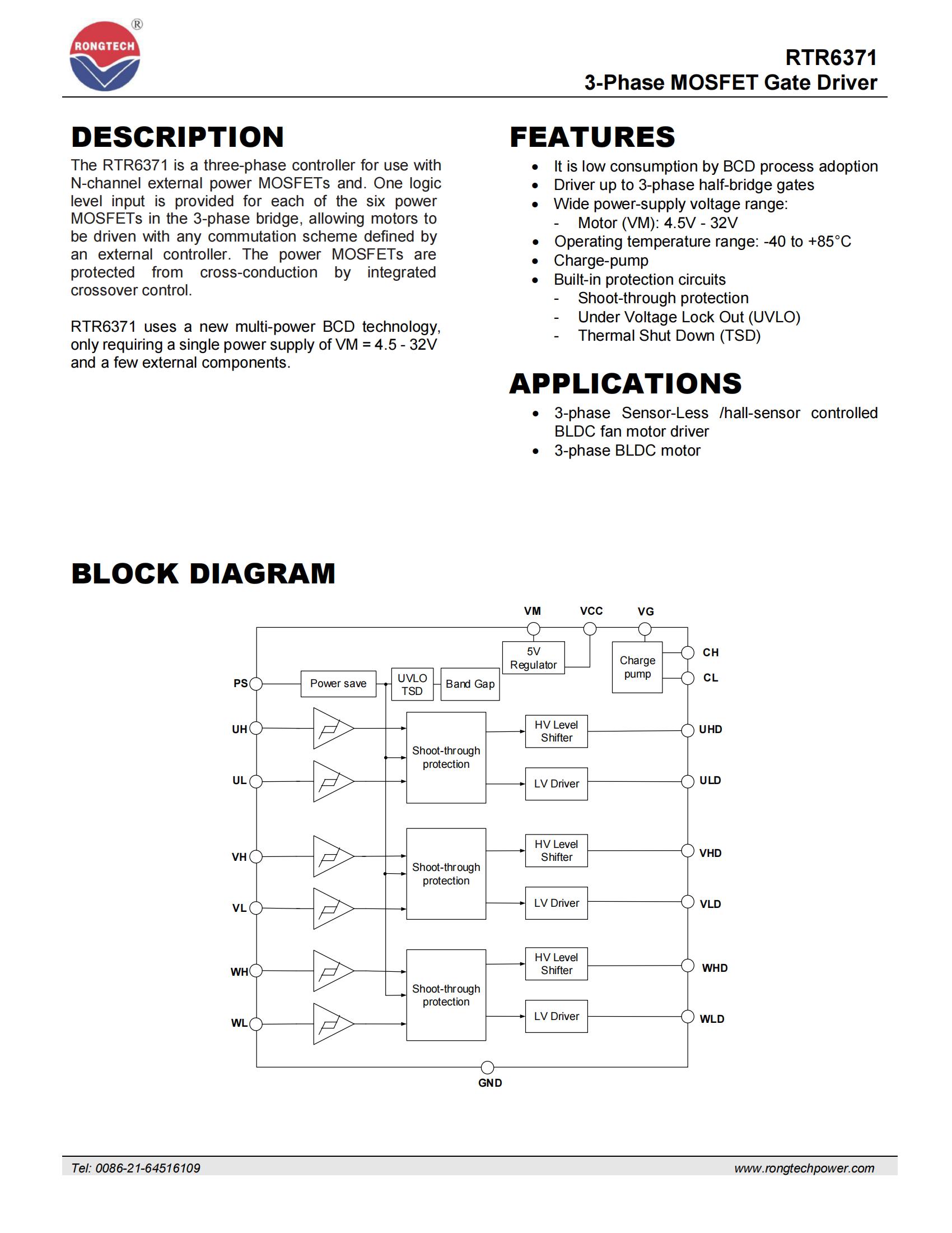 BDR6371-rongtechsemi
