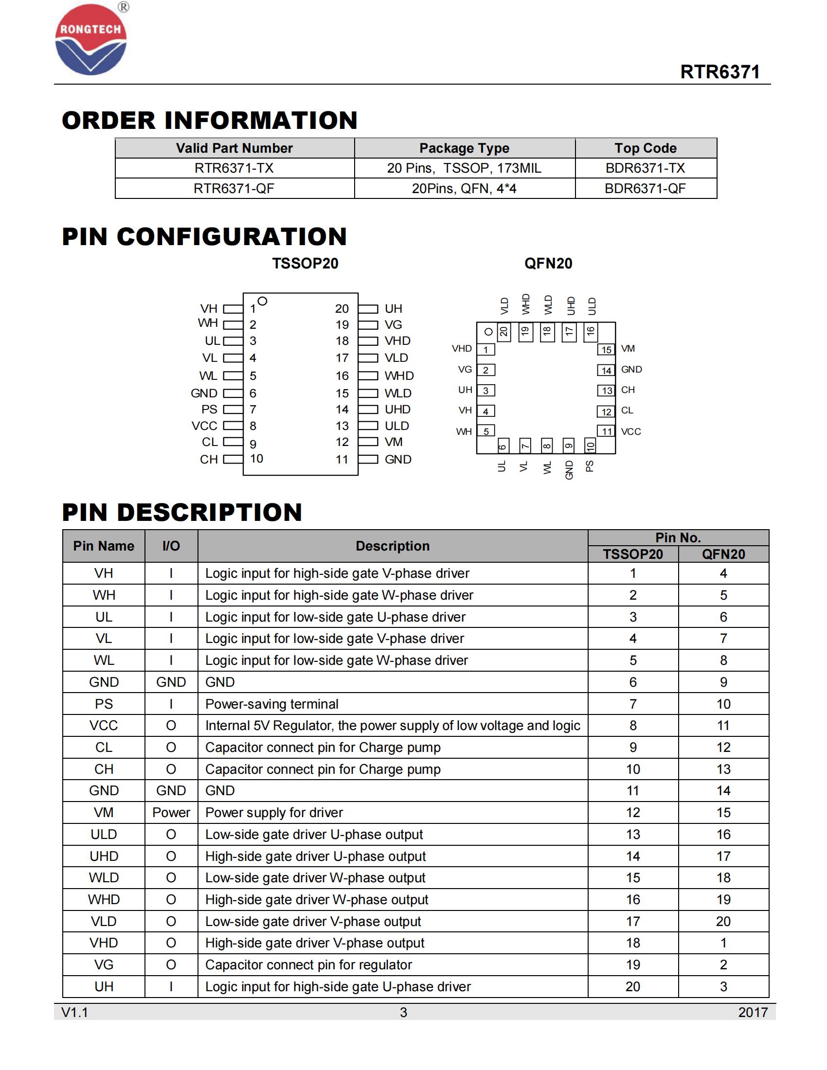 BDR6371-rongtechsemi