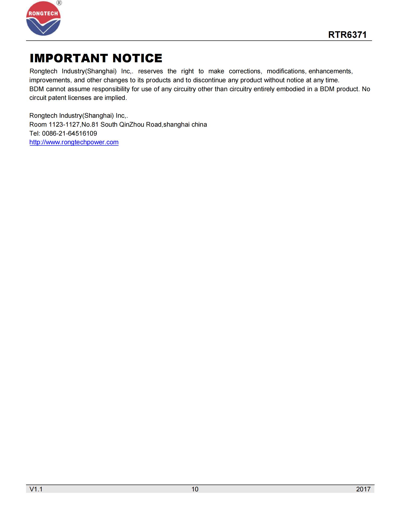 BDR6371-rongtechsemi