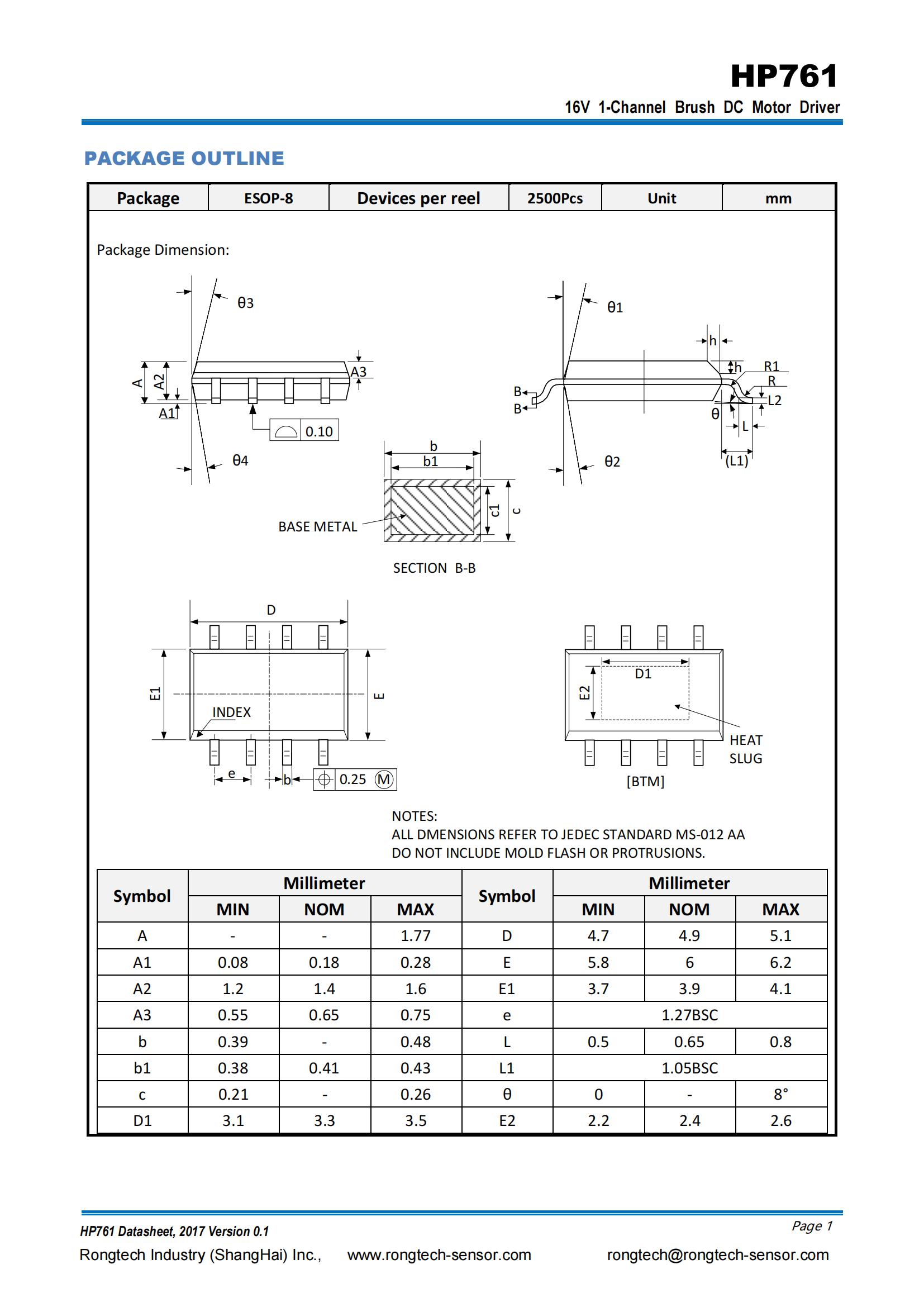 HP761-rongtechsemi