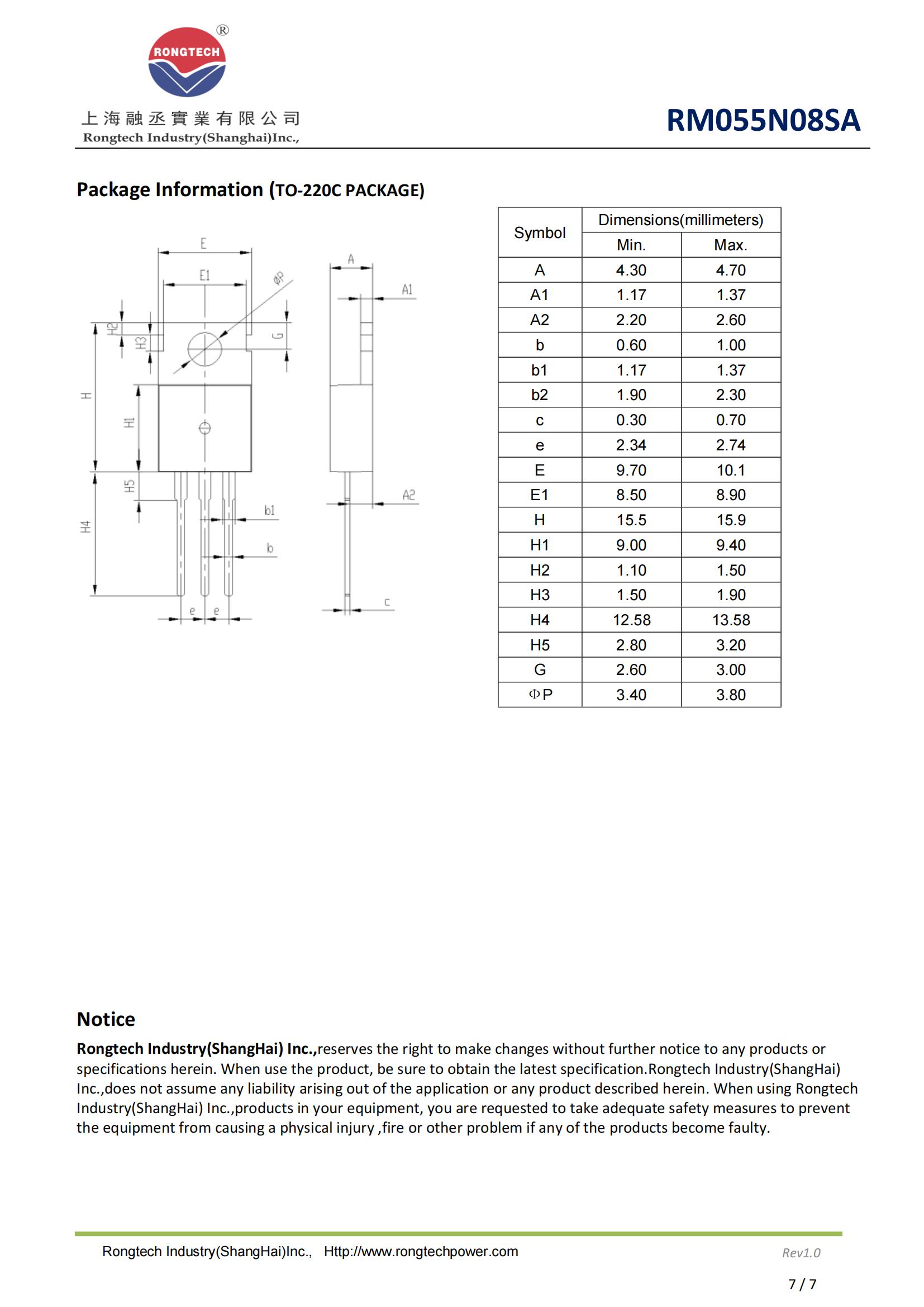 RM055N08SA-rongtechsemi