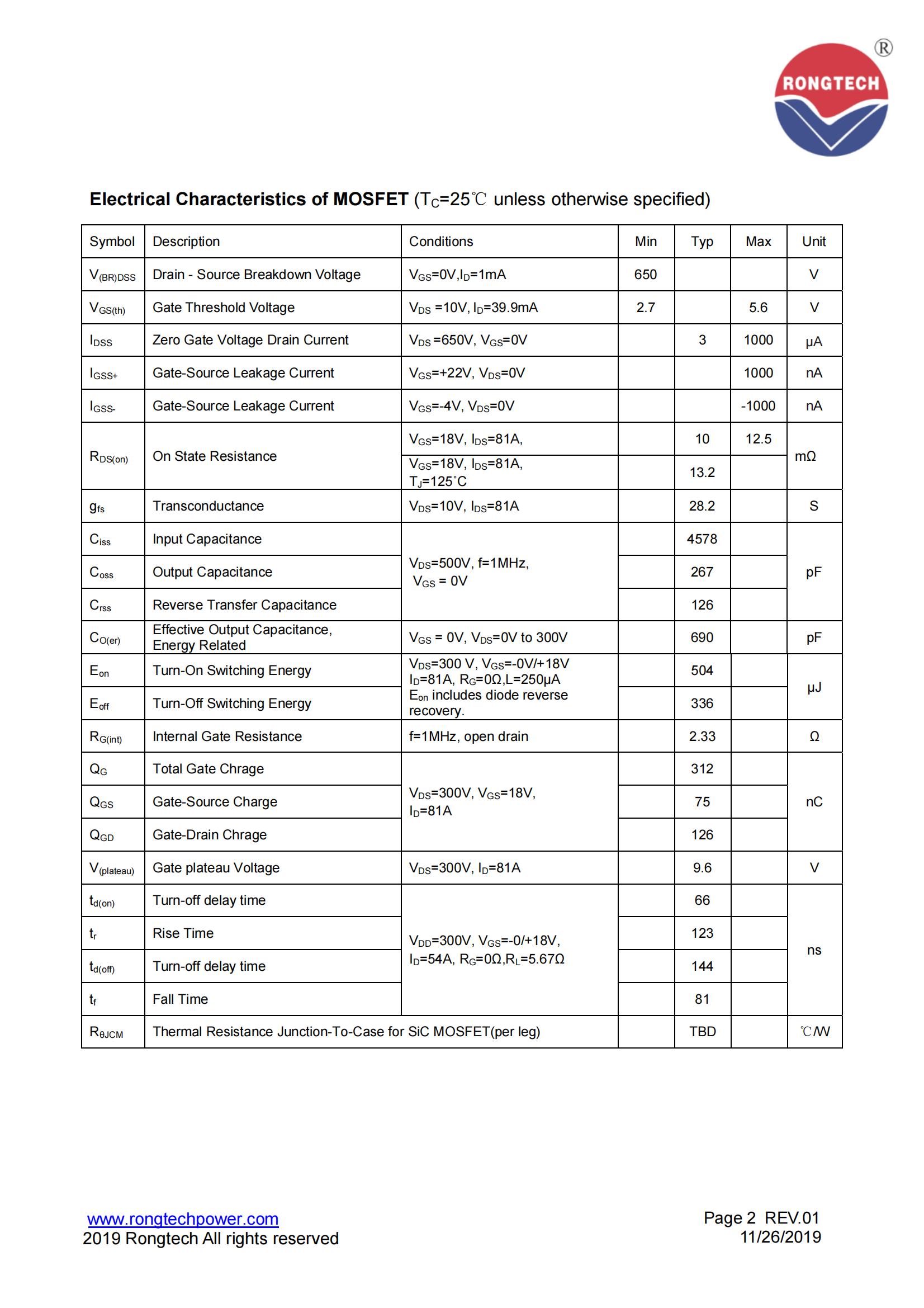 RSC150TL65A8H-S09-rongtechsemi