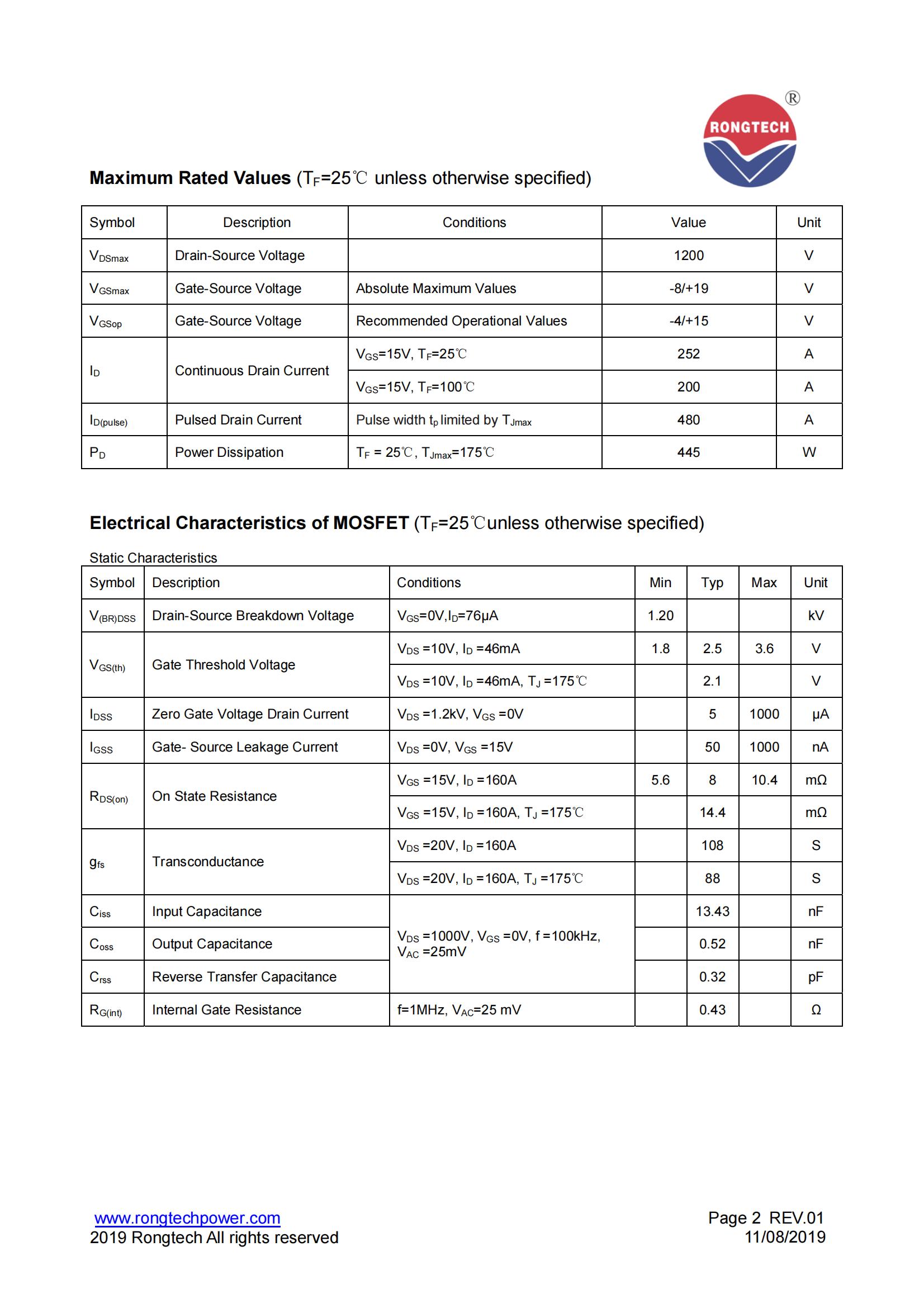 RSC200FF120C8NS-S04-rongtechsemi