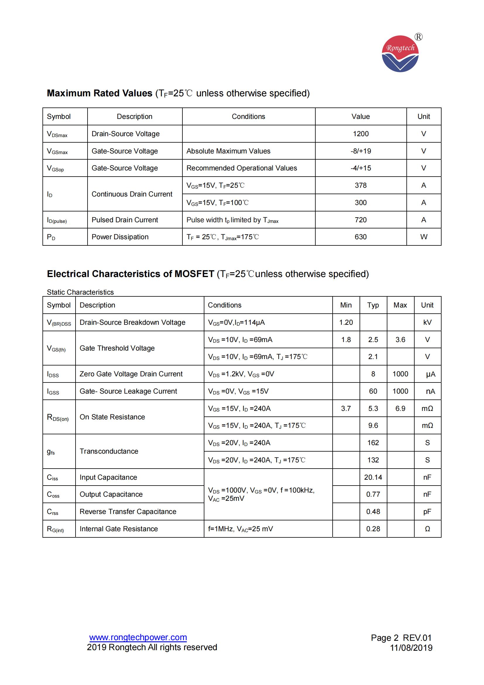 RSC300FF120C8NS-S04-rongtechsemi