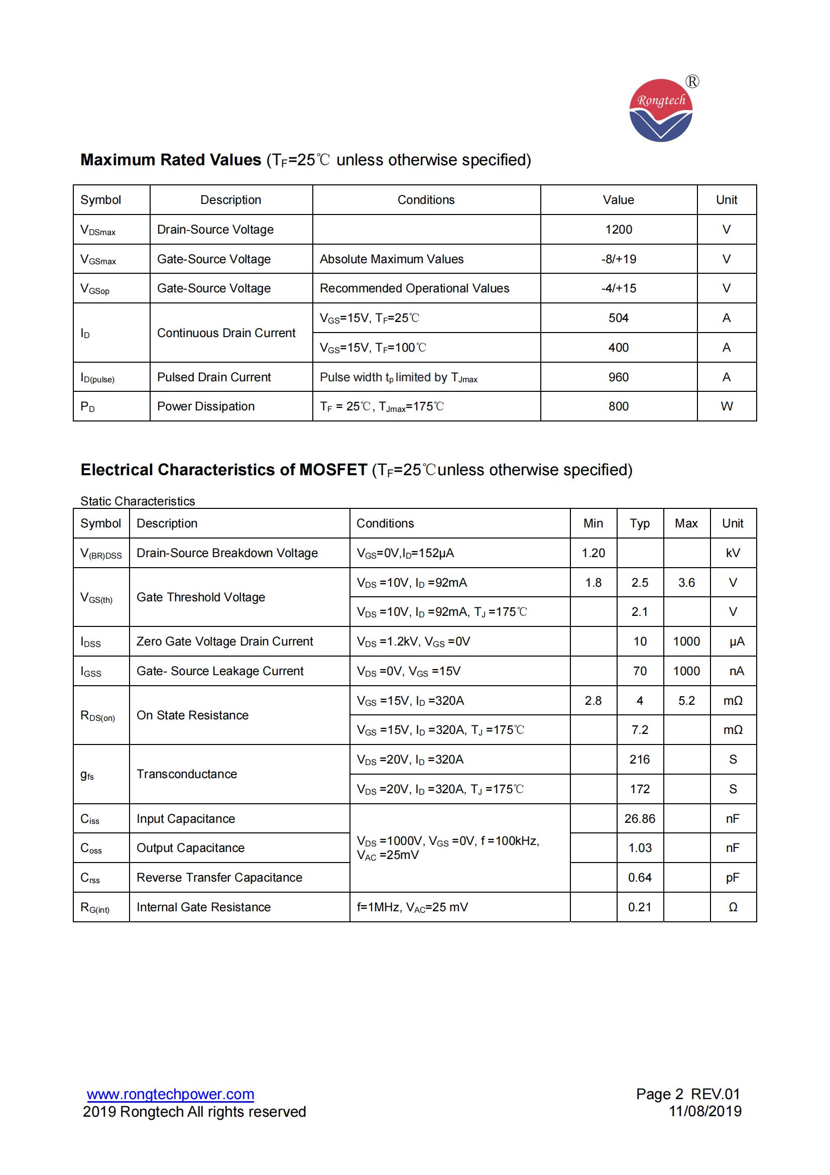 RSC400FF120C8NS-S04-rongtechsemi