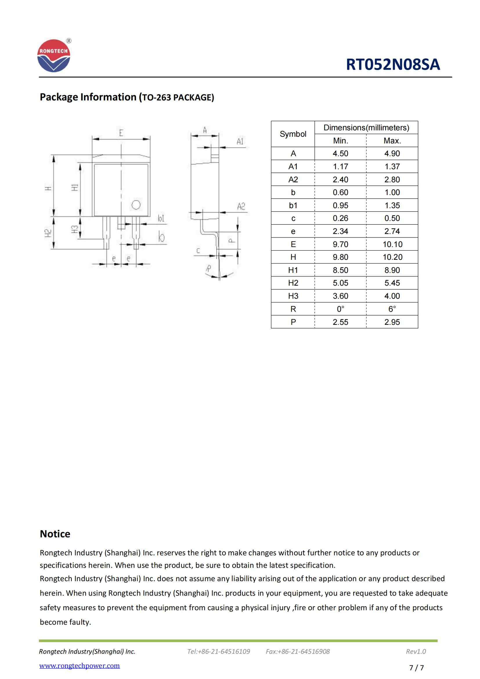 RT052N08SA-rongtechsemi