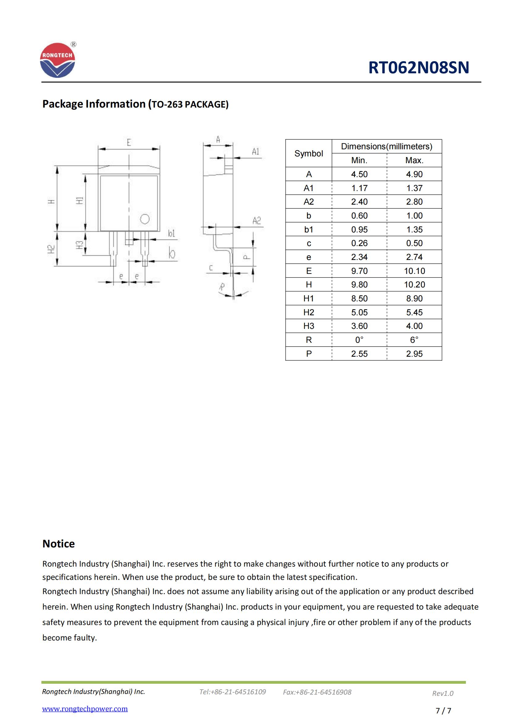 RT062N08SN-rongtechsemi