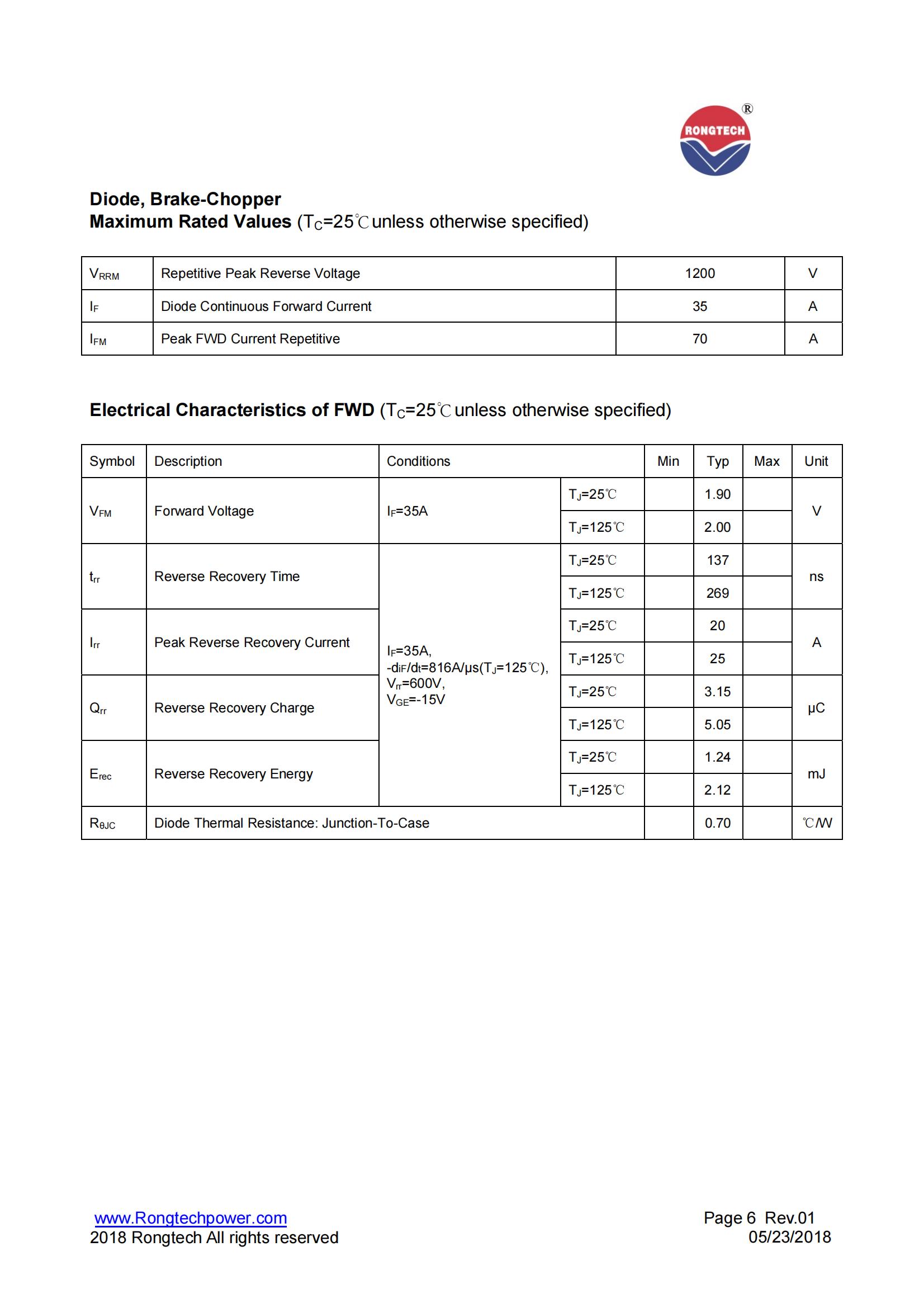 RT100PI120T6H-M-rongtechsemi