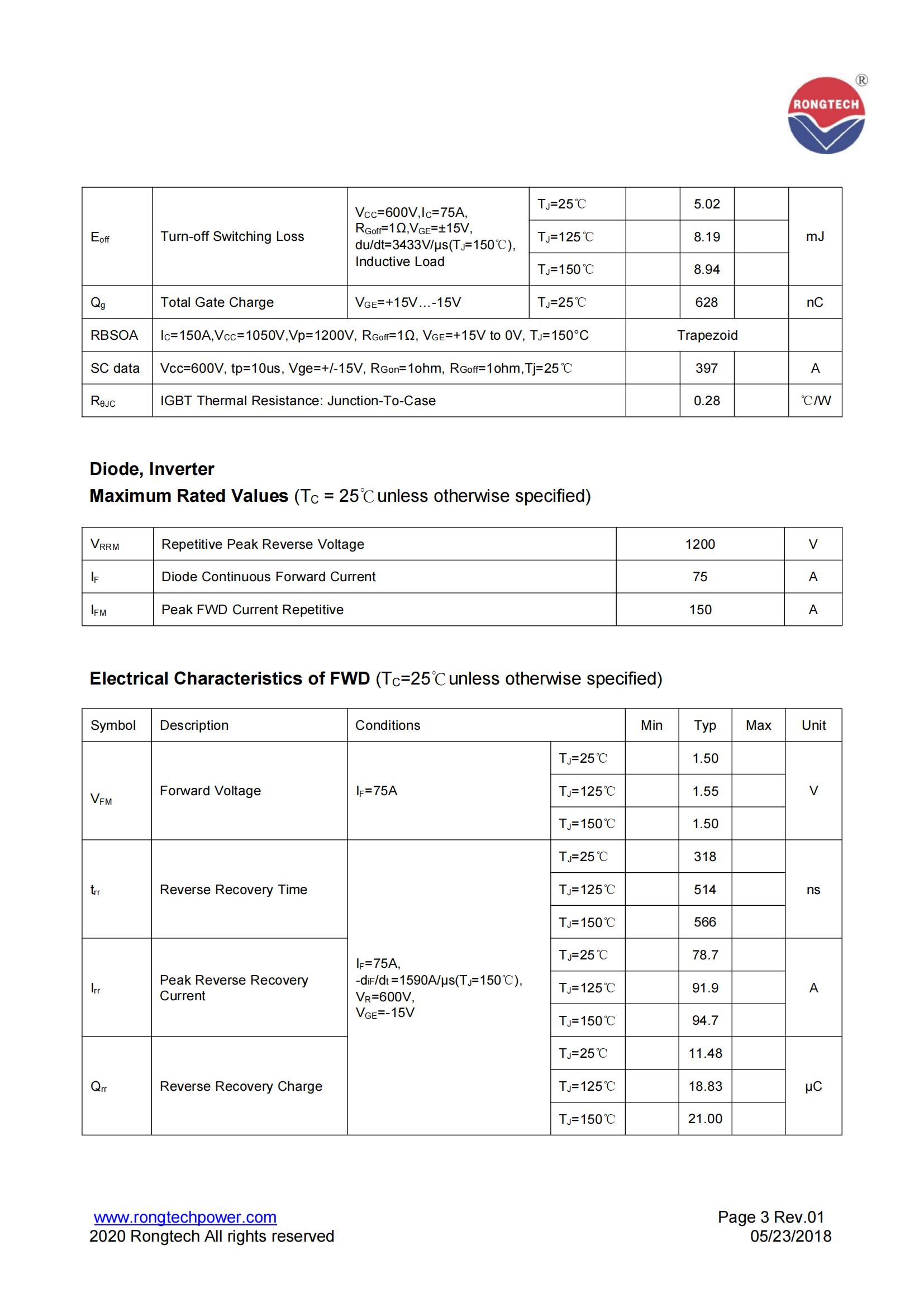 RT75PI120T6H-M-rongtechsemi