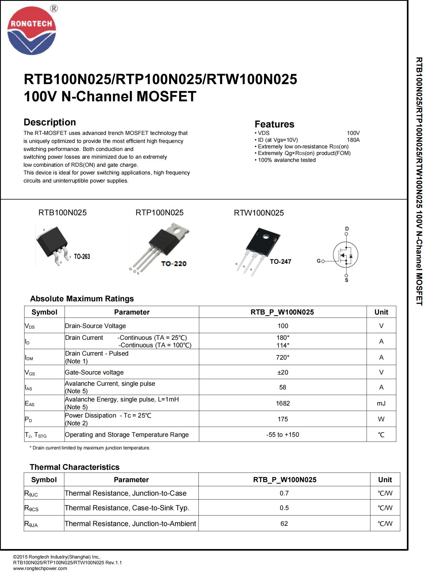 RTB_P_W100N025-rongtechsemi