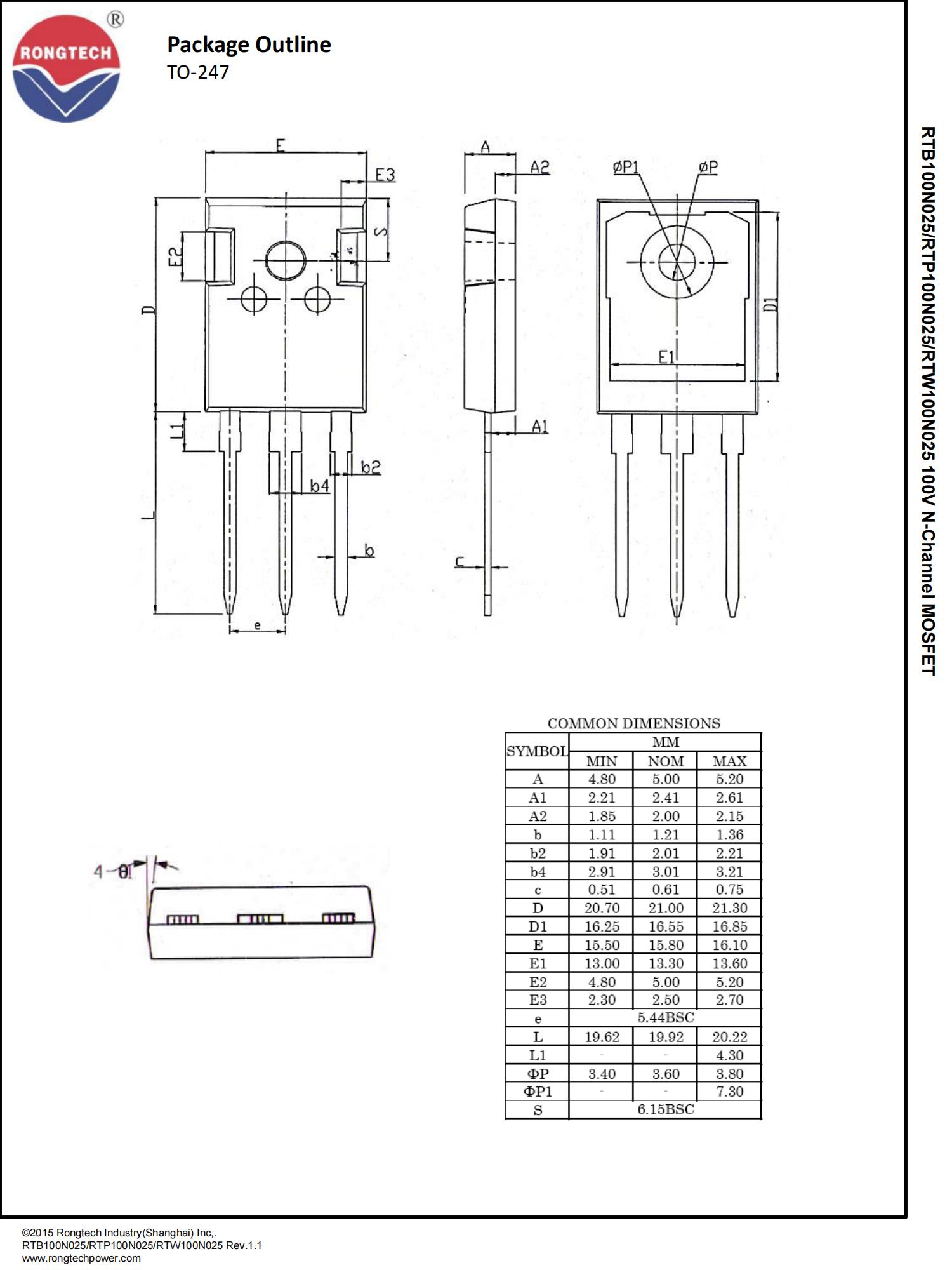 RTB_P_W100N025-rongtechsemi