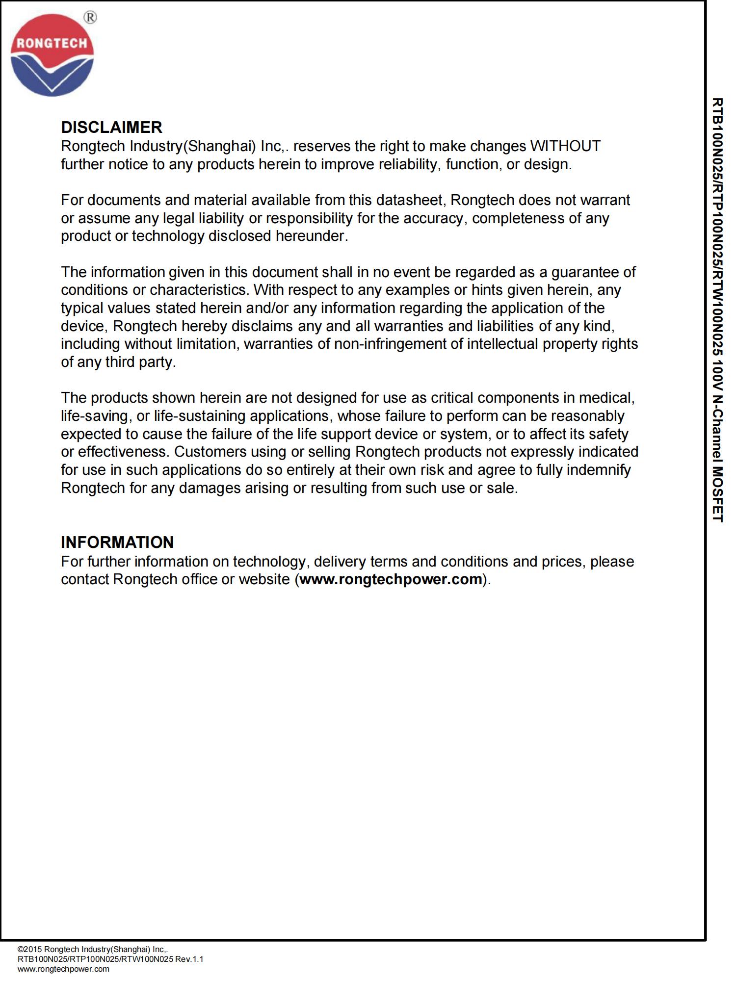 RTB_P_W100N025-rongtechsemi