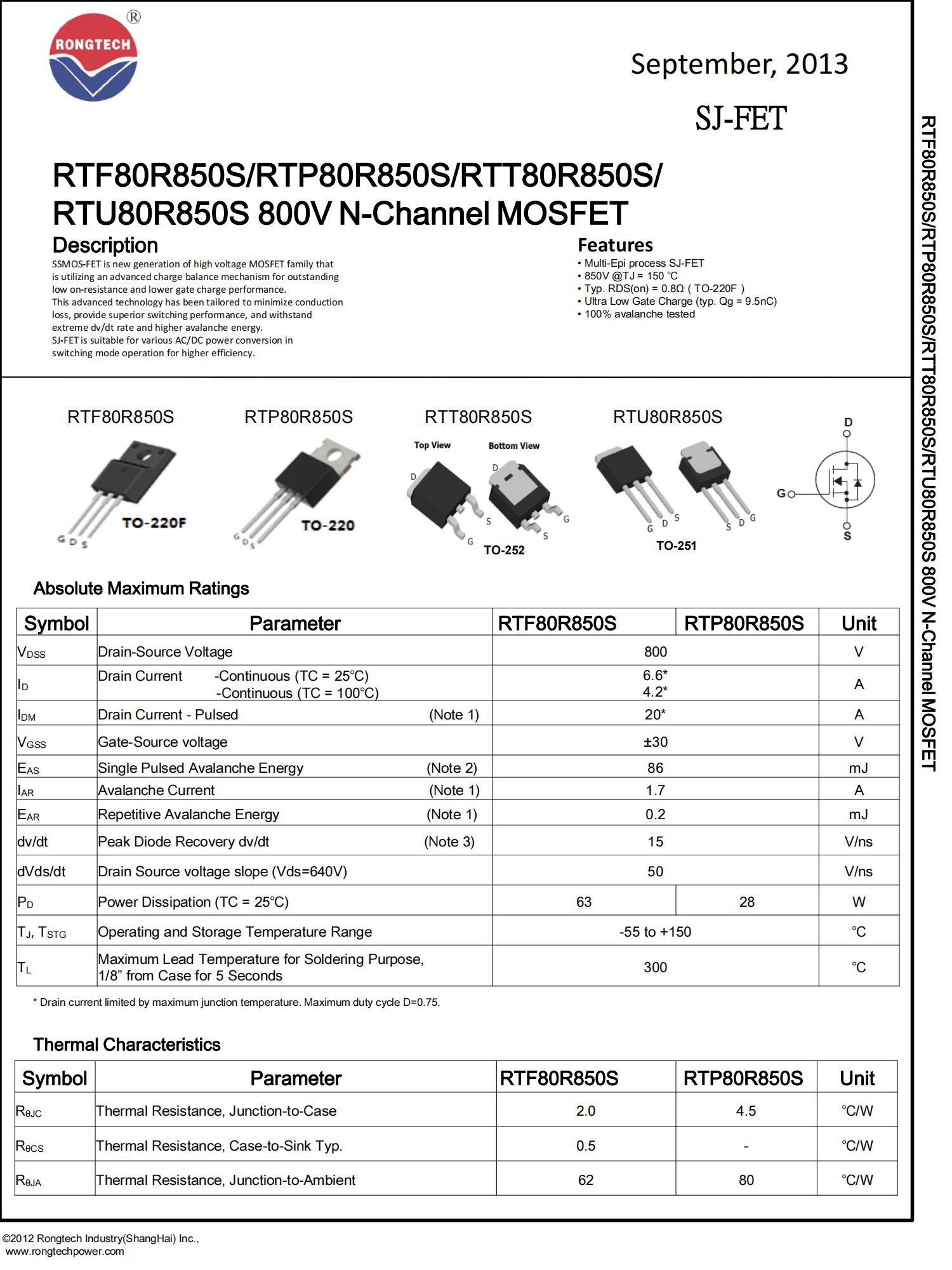RTF80R850S-rongtechsemi