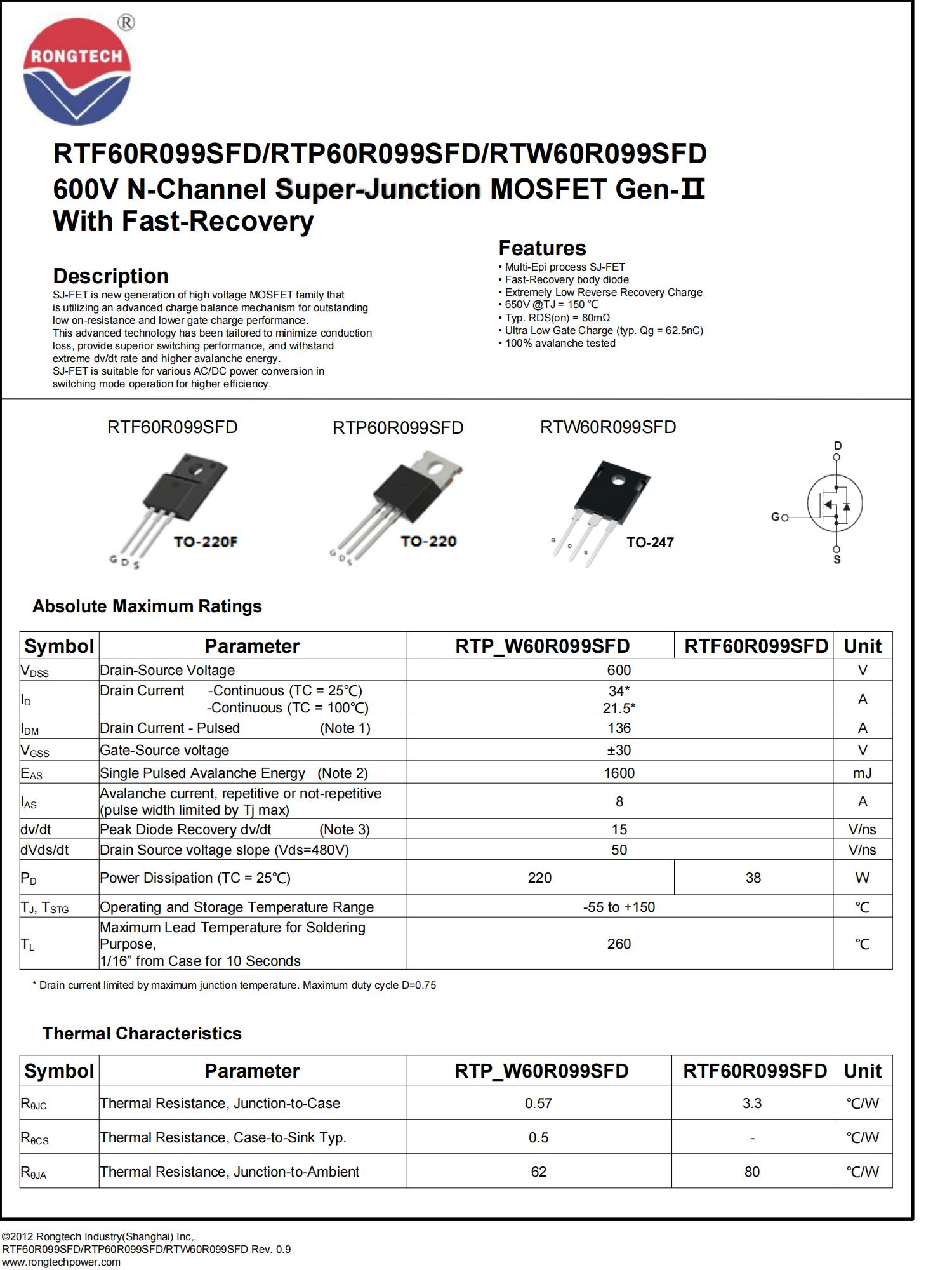 RTF_P_W60R099SFD-rongtechsemi