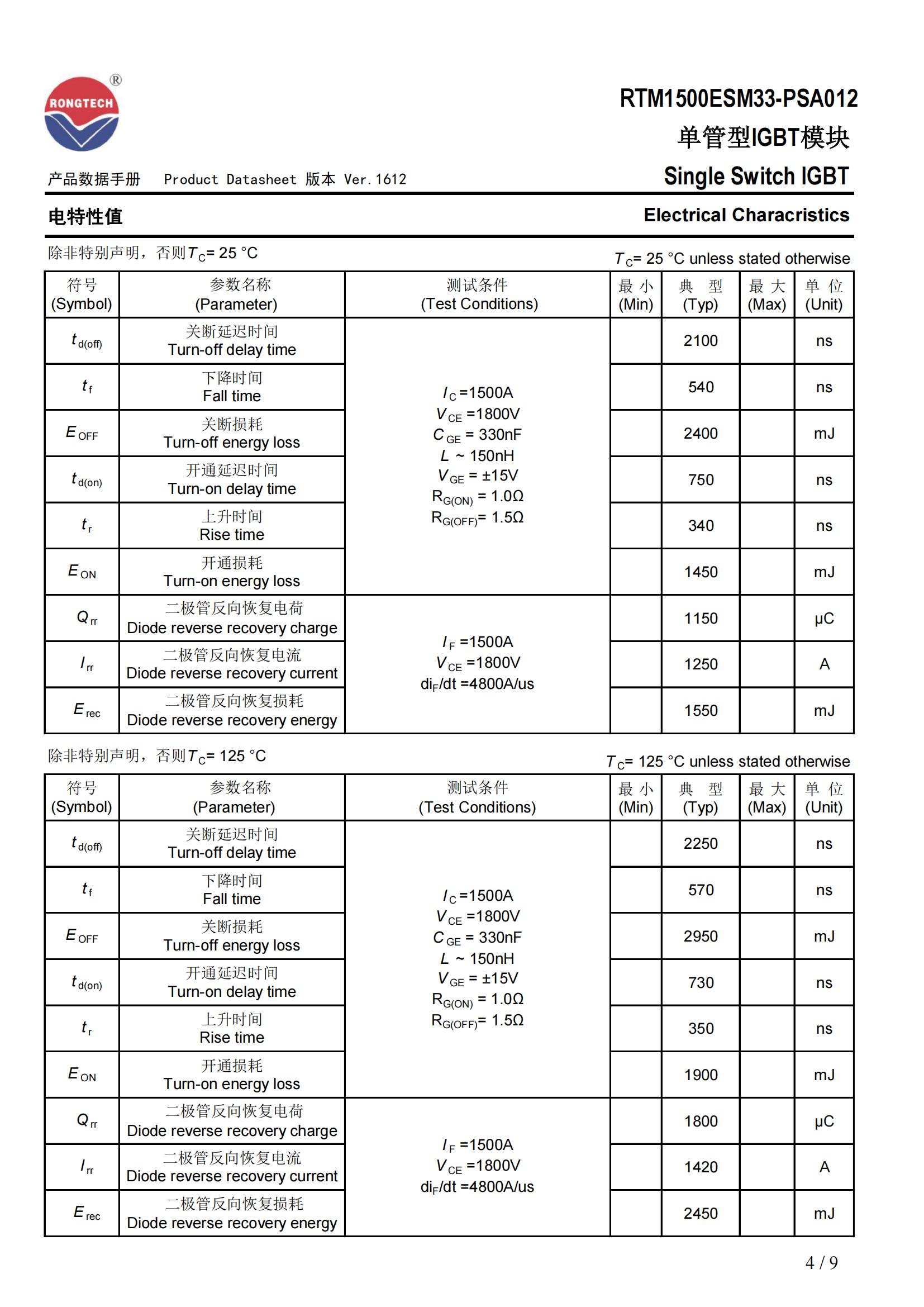RTM1500ESM33-PSA012-rongtechsemi