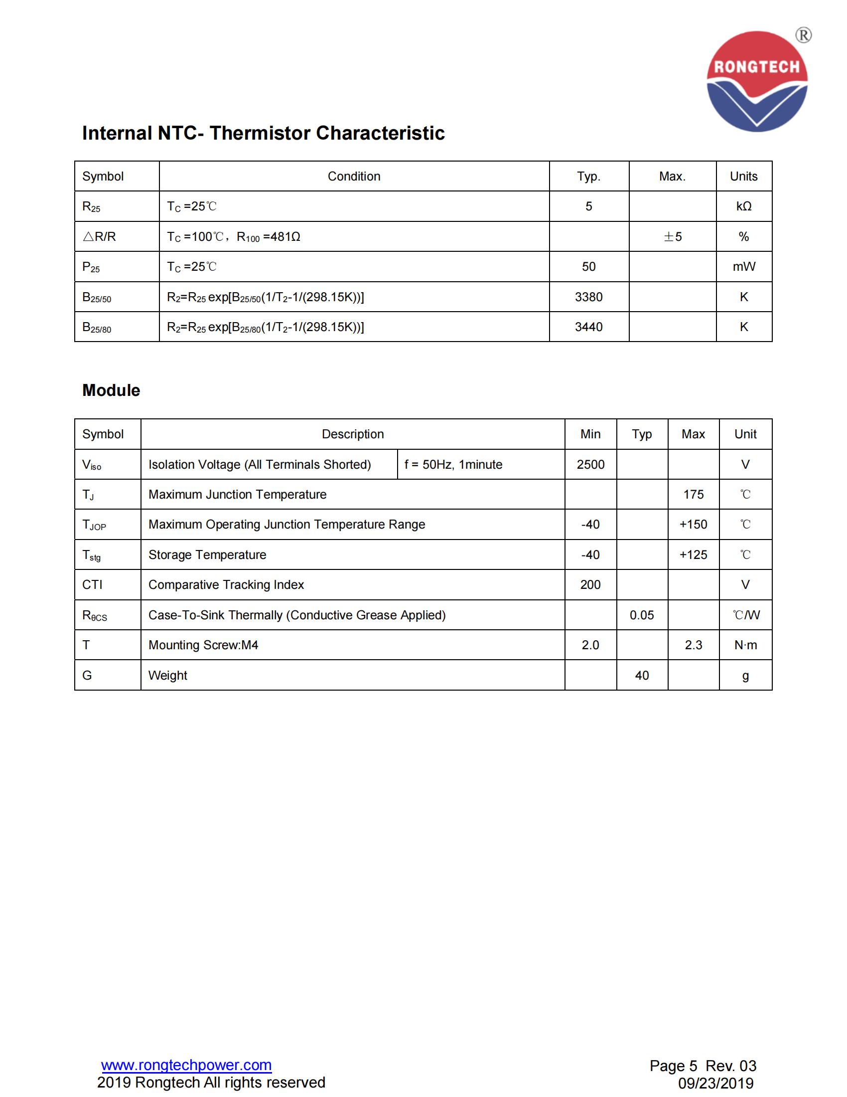 RTM150TL65B9H-rongtechsemi