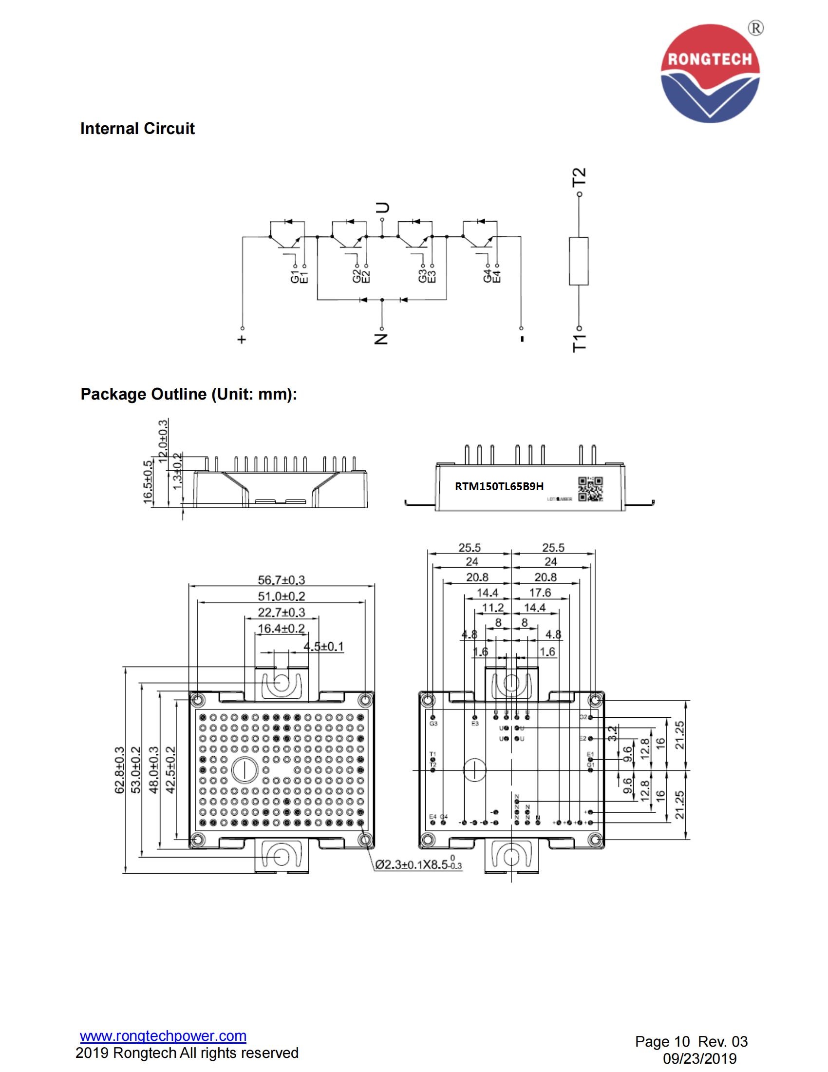 RTM150TL65B9H-rongtechsemi