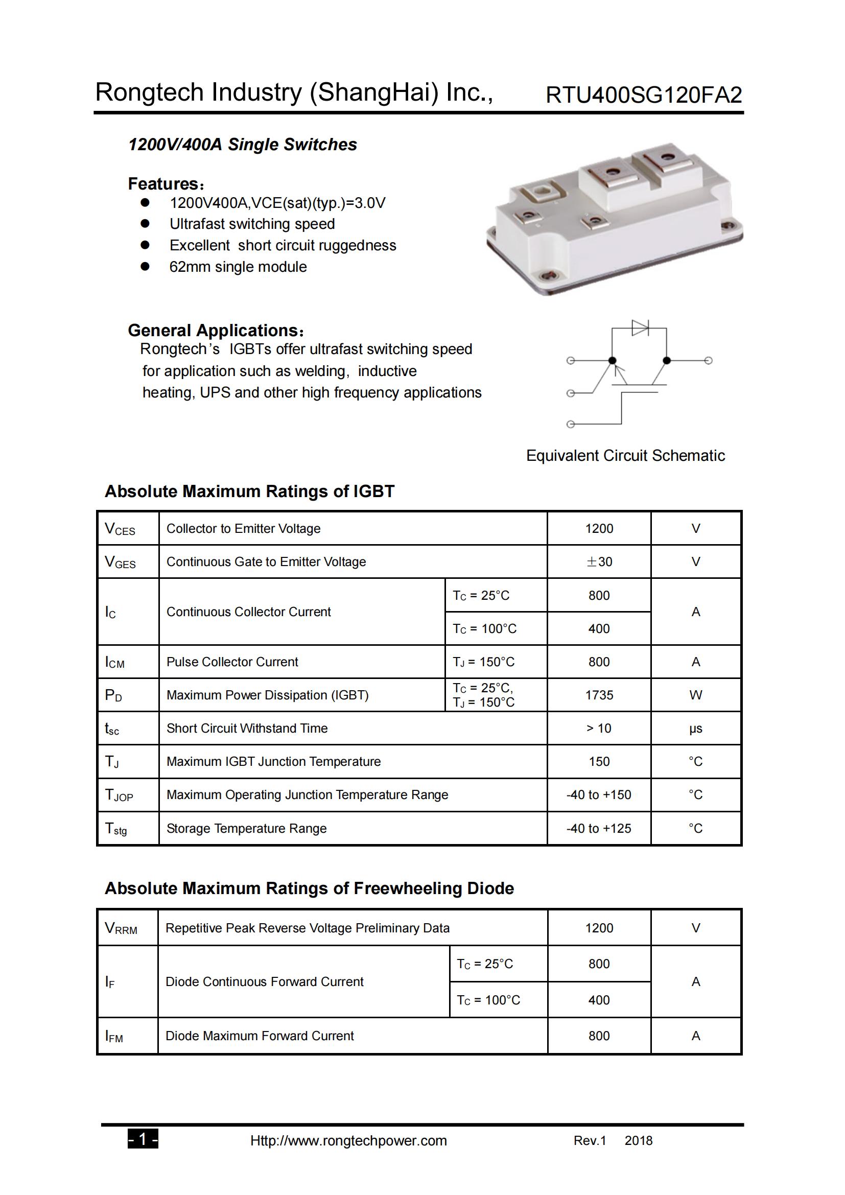 RTU400SG120FA2-rongtechsemi