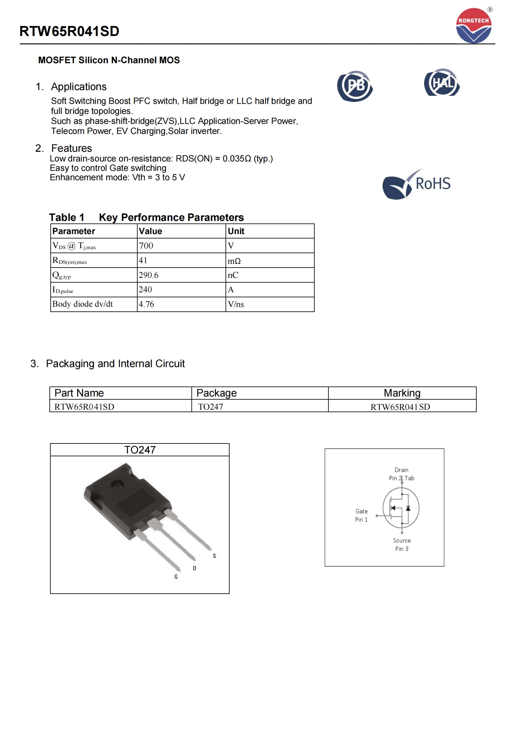 RTW65R041SD-rongtechsemi
