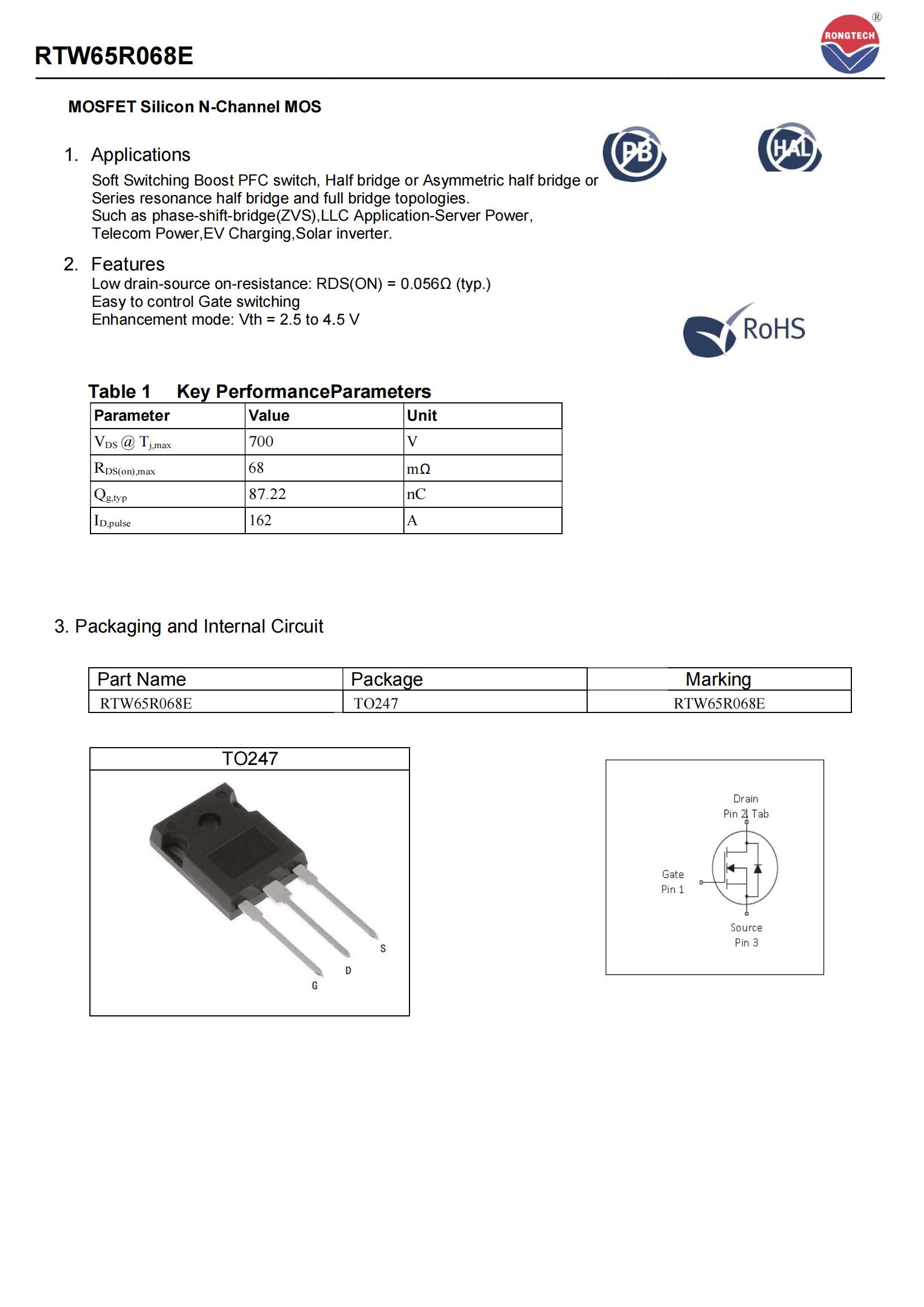 RTW65R068E-rongtechsemi