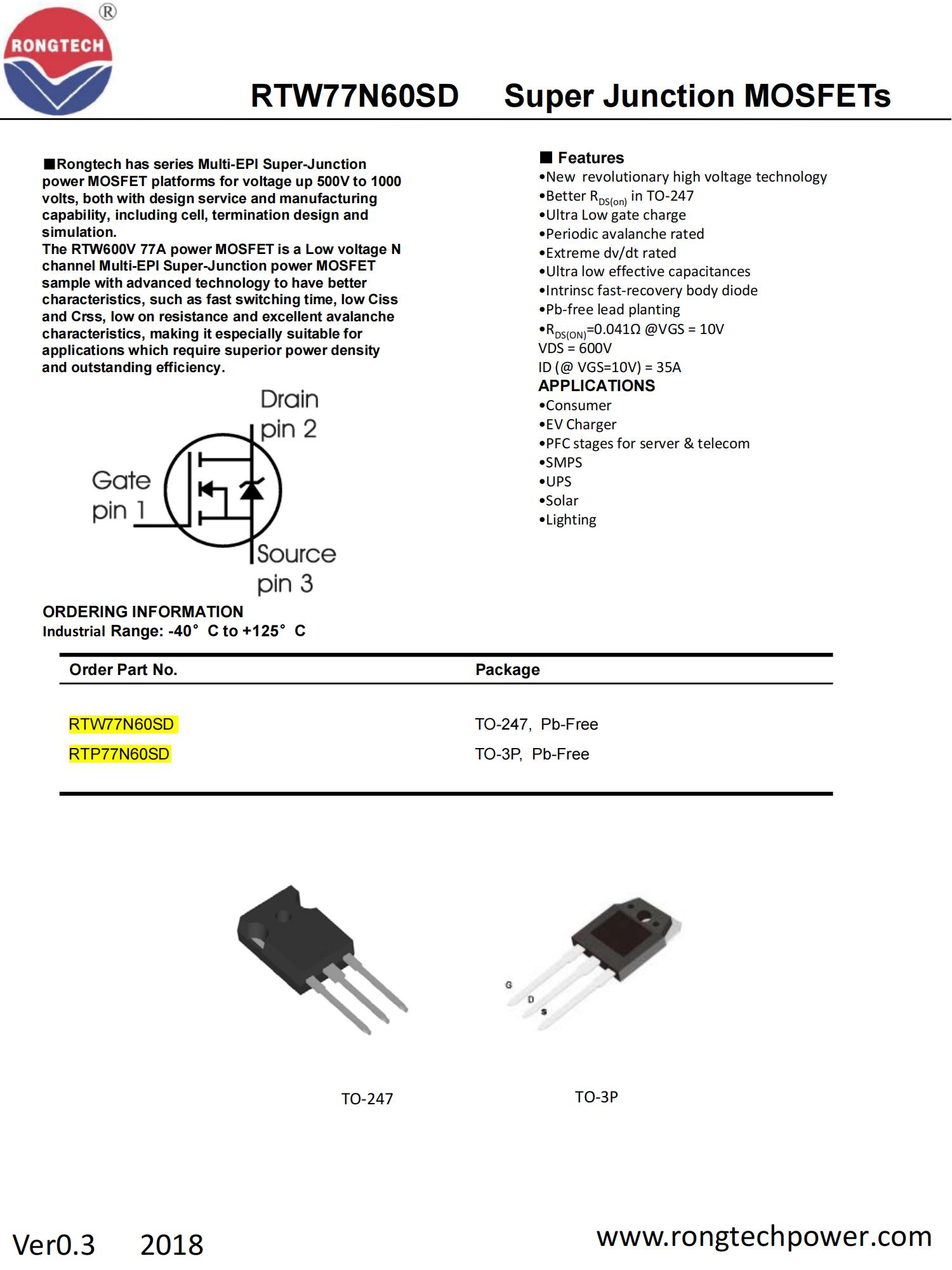 RTW77N60SD-rongtechsemi