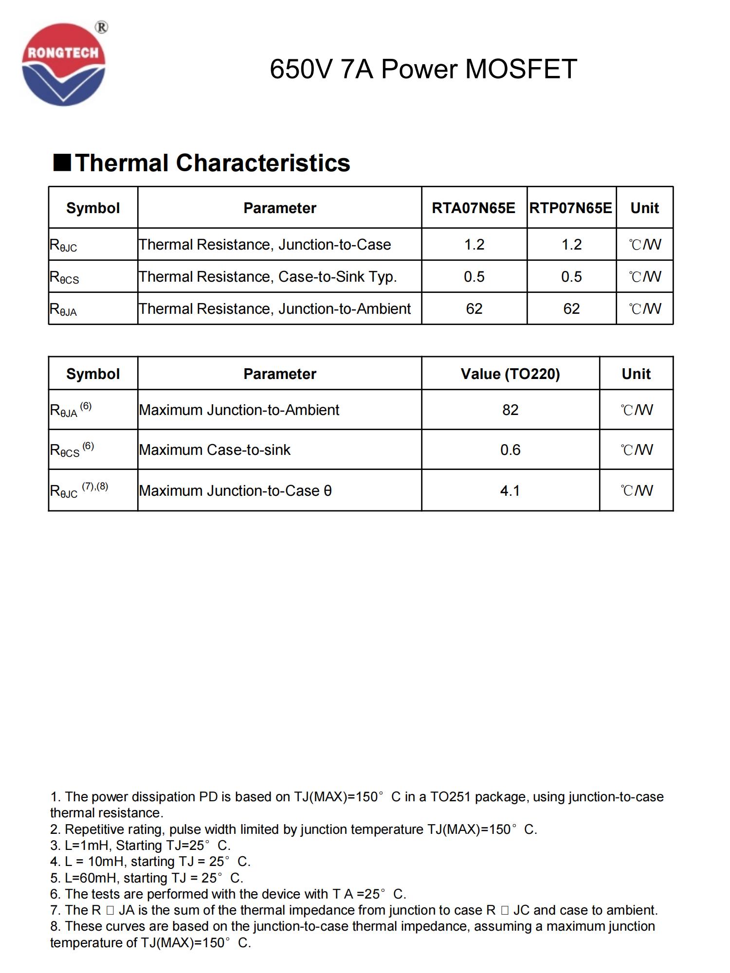 RTX07N65E-rongtechsemi