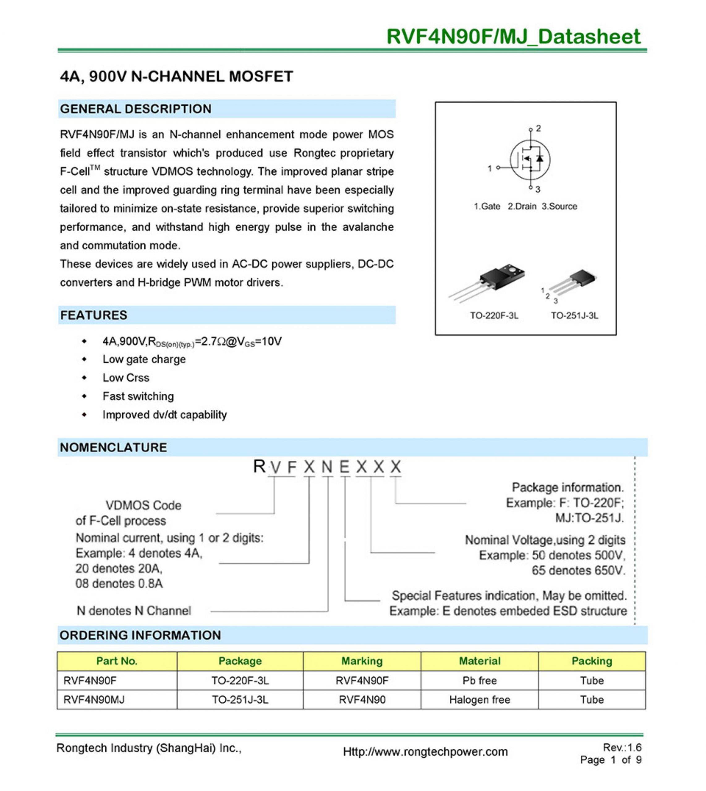 RVF4N90F(MJ)-rongtechsemi